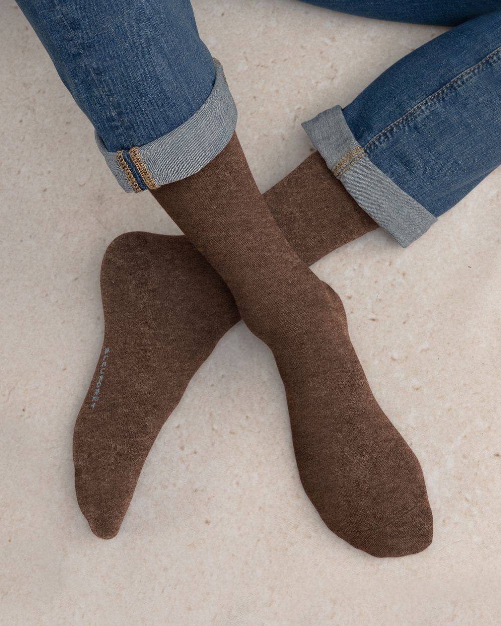 BLEUFORET - MEN'S EGYPTIAN COTTON & CASHMERE SOCKS