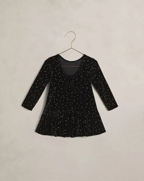 NORALEE - GIRLS PENNY BLACK RHINESTONE DRESS