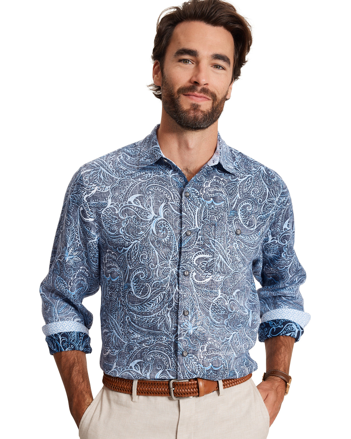 TOMMY BAHAMA - MEN'S PAINTERLY PAISLEY SHIRT