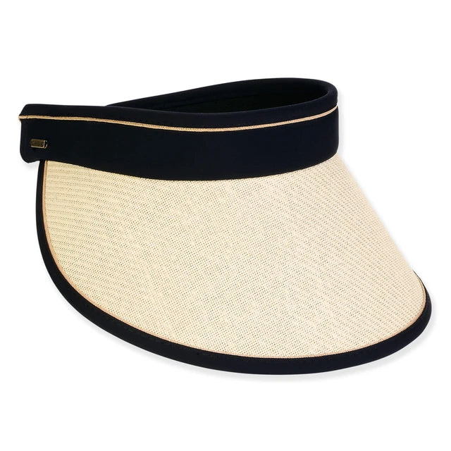 SUN 'N' SAND - HH3151 PAPER STRAW/CHINLON VISOR