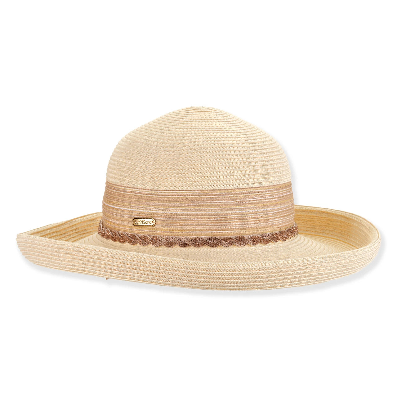 SUN 'N' SAND - HH3449 PAPER BRAID UP BRIM