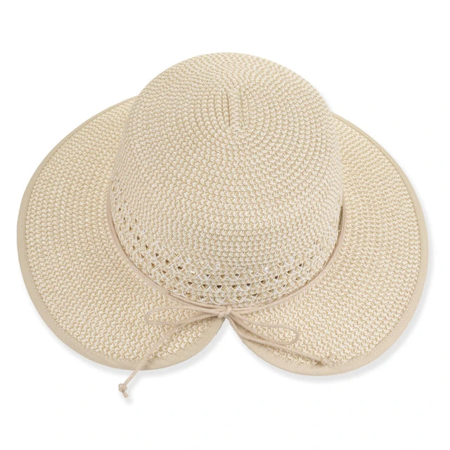 SUN 'N' SAND - HH3483 PAPER BRAID BACKLESS HAT