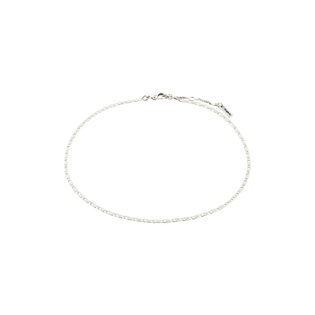 PILGRIM - PARISA RECYCLED FLAT LINK ANKLE CHAIN SILVER-PLATED - SILVER PLATED