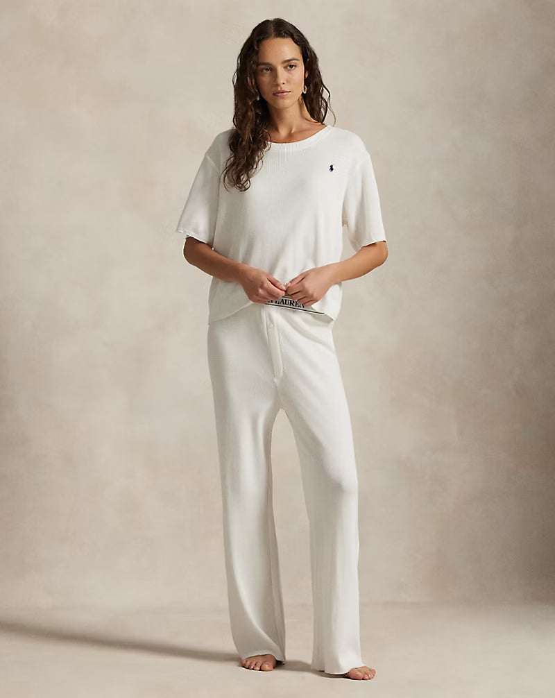 RALPH LAUREN - 2PC SET S/S TOP STRAIGHT PANT