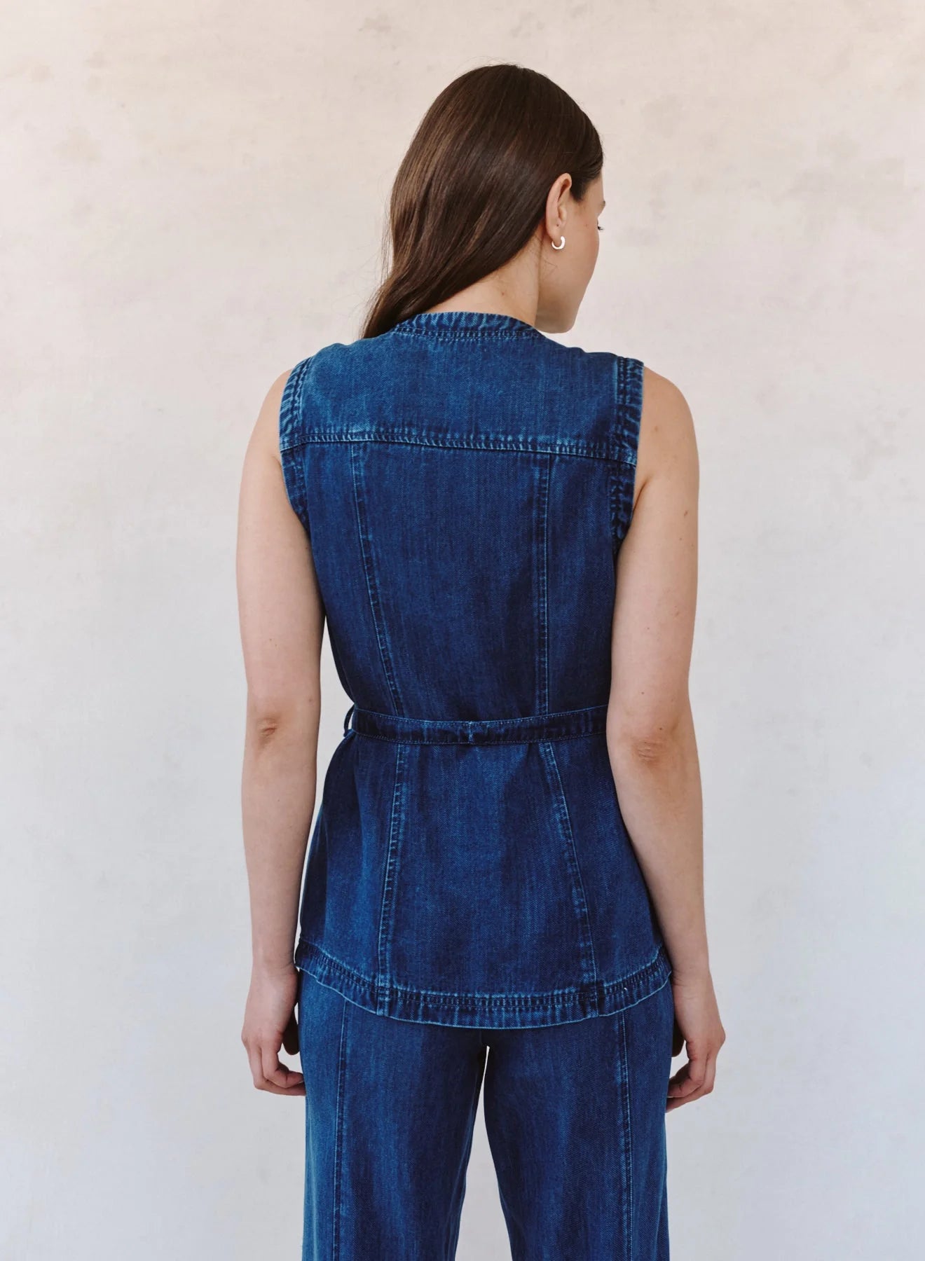 BELLA DAHL - WOMEN'S SEAMED BELTED VEST