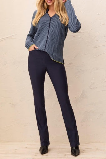 TRIBAL - FLATTEN IT PULL ON PANT-SAPPHIRE