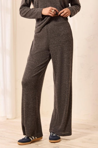 TRIBAL - PULL ON ANKLE PANT-CHARCOAL