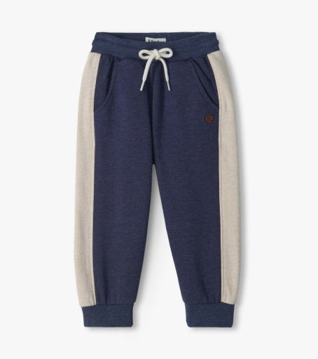 HATLEY - TODDLER PATRIOT BLUE MELANGE TRACK PANTS