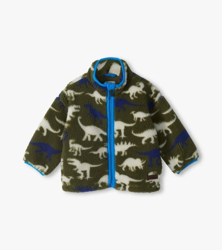 HATLEY - TODDLER DINO SILHOUETTE FAUX SHERPA JACKET