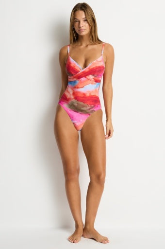 SEA LEVEL - CABO CROSS FRONT SCOOP BACK ONE PIECE