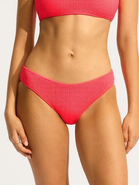 SEAFOLLY- WOMEN'S SEA DIVE HIGH CUT RIO SWIM BOTTOM