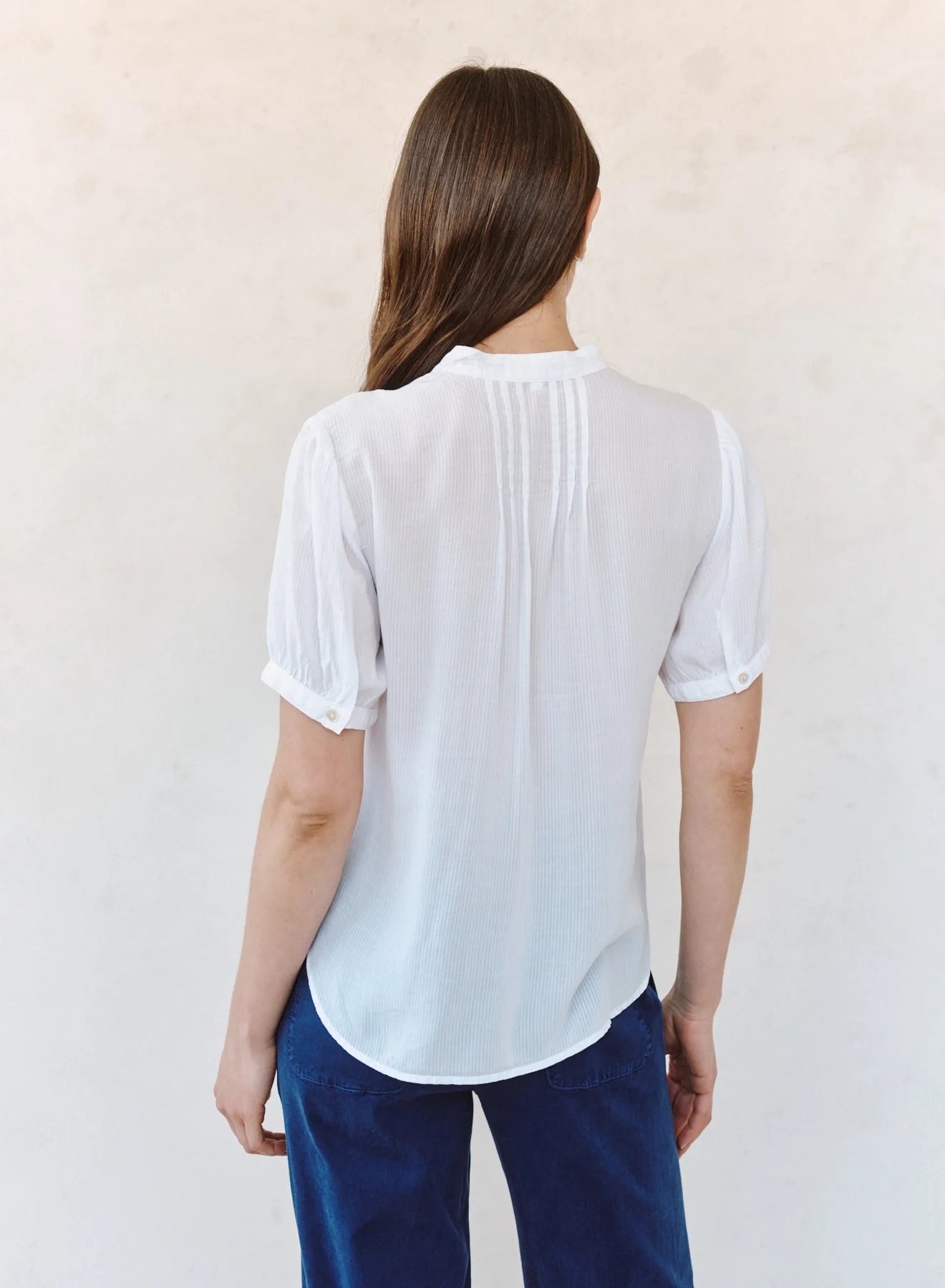 BELLA DAHL - WOMEN'S S/S PINTUCK SHIRT