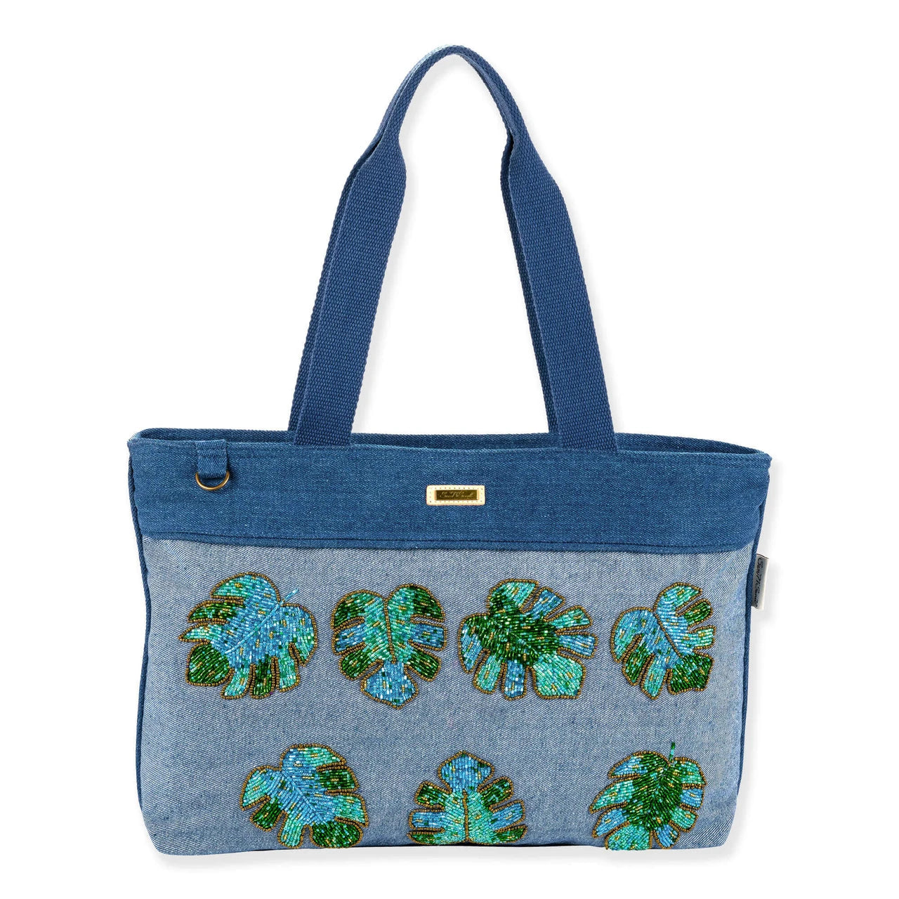 SUN 'N' SAND - SNS6920 BEADED MONSTERA TOTE