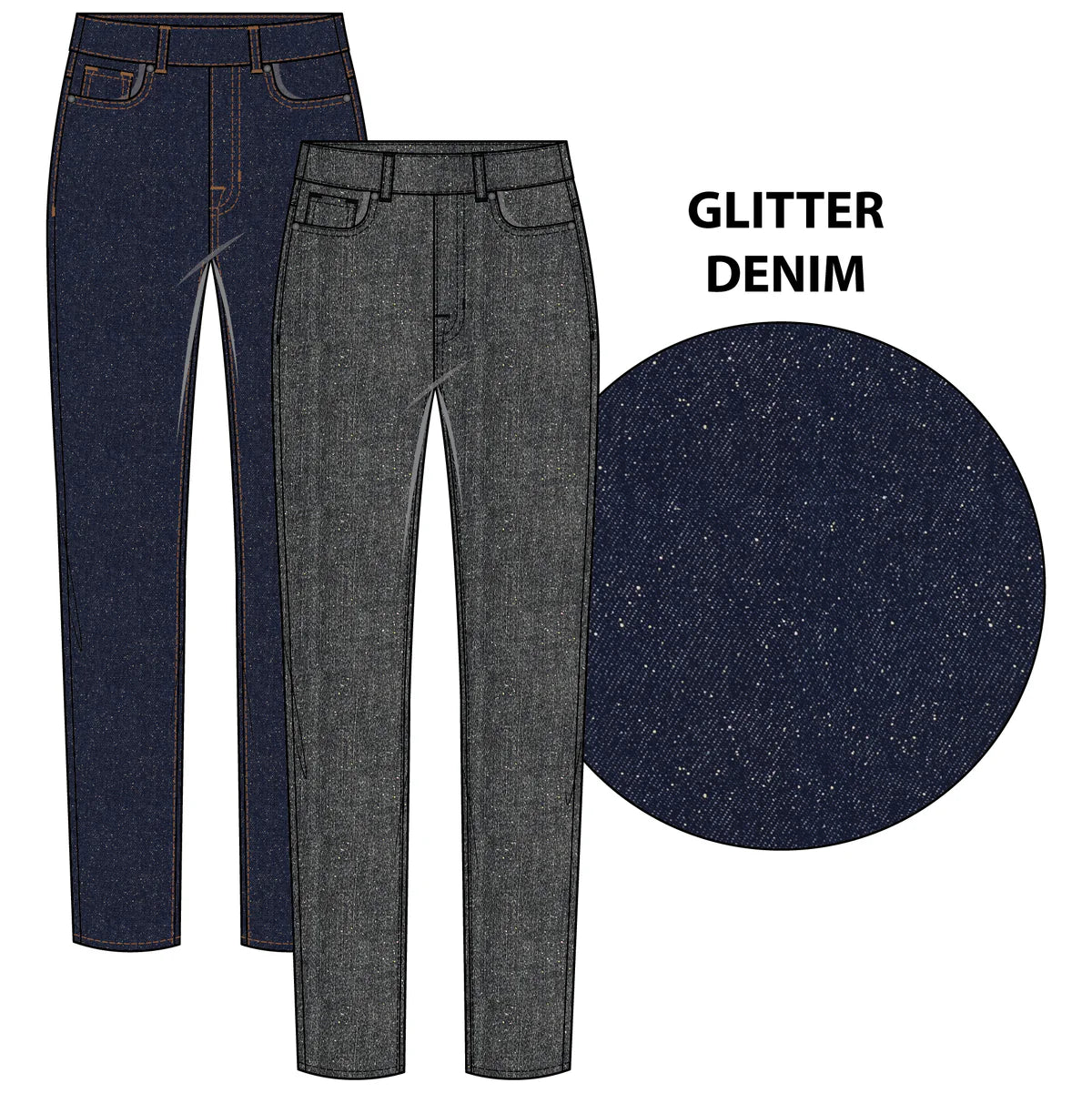 TRIBAL - WOMENS PULL ON JEAN 6037O