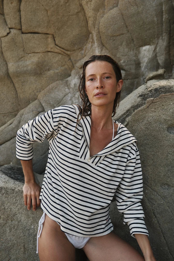 INDI & COLD - TERRYCLOTH SAILOR SWEATSHIRT