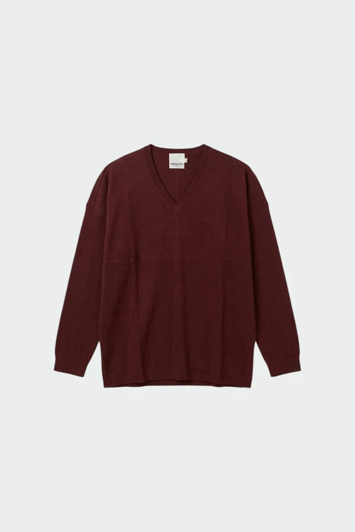 INDI & COLD - BASIC SWEATER WITH CASHMERE