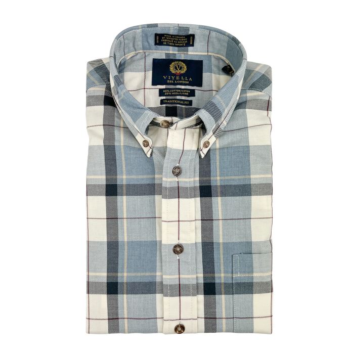 VIYELLA- MEN'S LONG SLEEVE BUTTON SHIRT 655420 – Bigley Shoes and