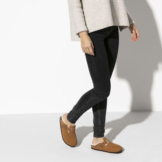 BIRKENSTOCK LADES BOSTON SHEARLING SHOE