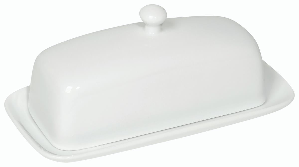 DANICA- Rectangular Butter Dish White