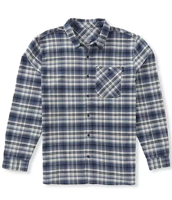 HUK - MEN WOVENS RAVENEL LS FLANNEL SHIRT
