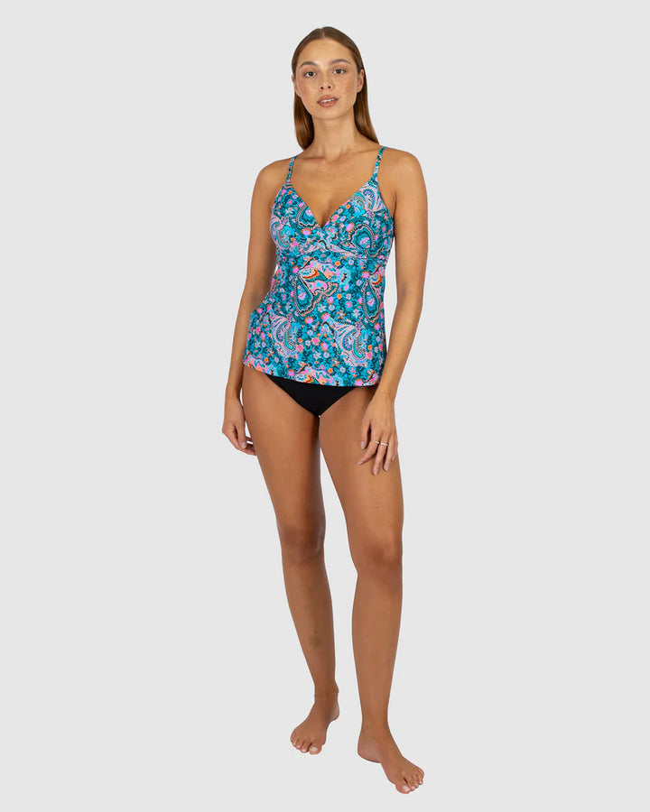 BAKU- WOMEN'S SOUTH BEACH MULTI FIT WRAP SINGLET SWIM TANKINI