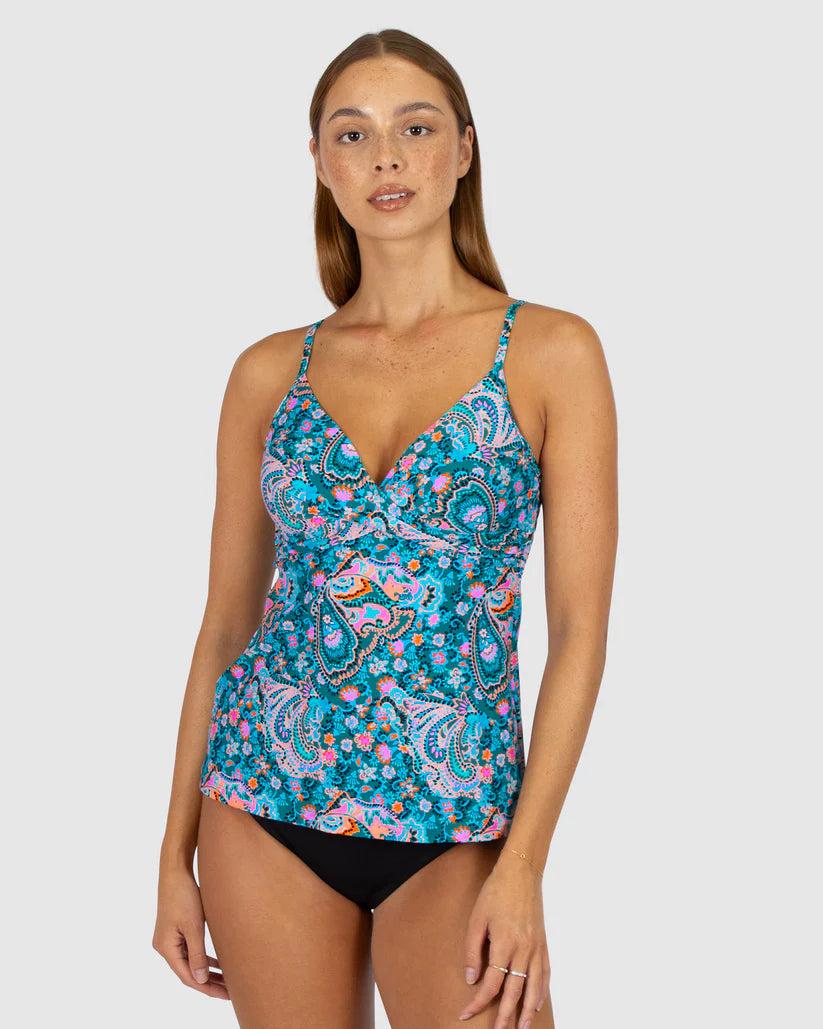 BAKU- WOMEN'S SOUTH BEACH MULTI FIT WRAP SINGLET SWIM TANKINI