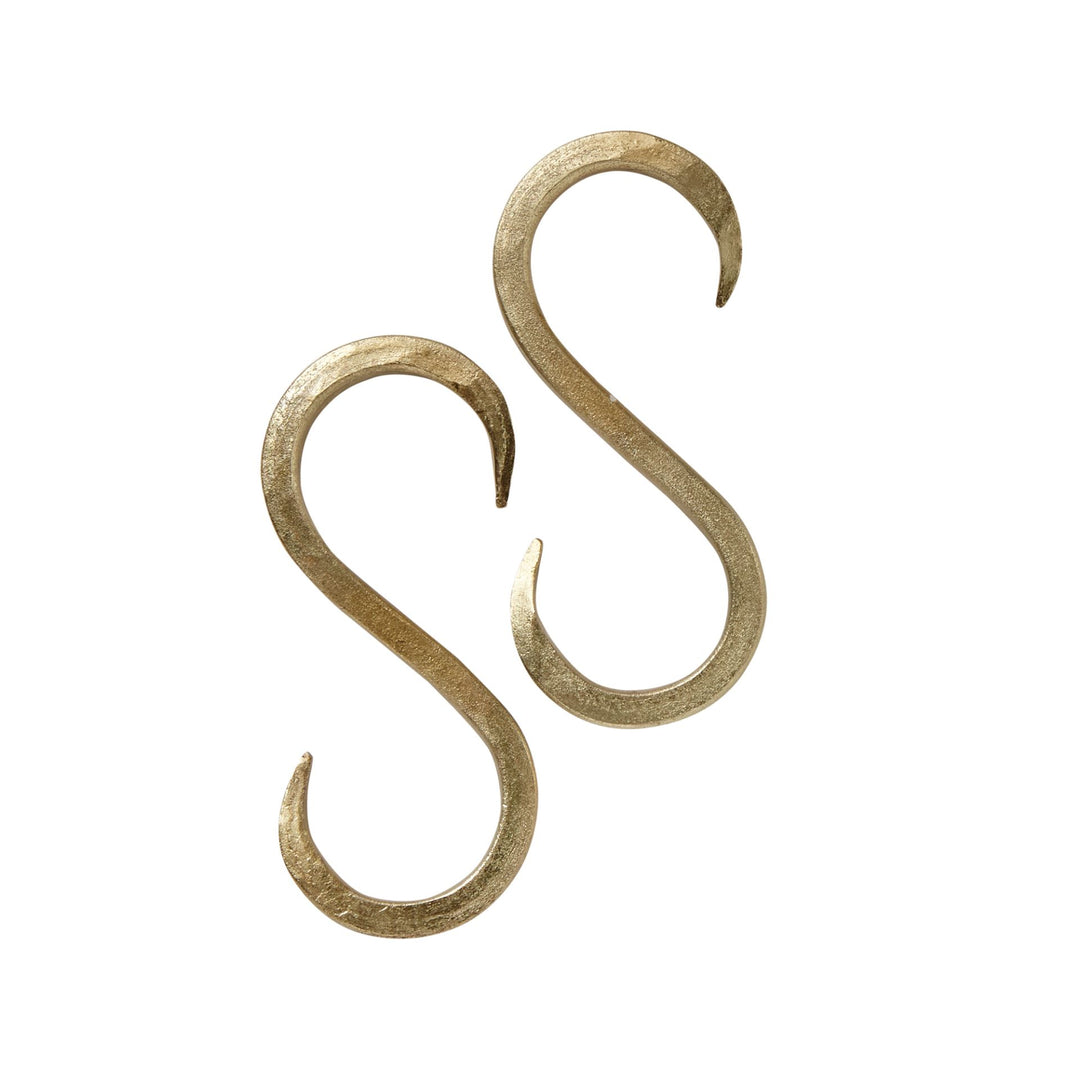 TAG- HOOKS ANTIQUE BRASS S/2