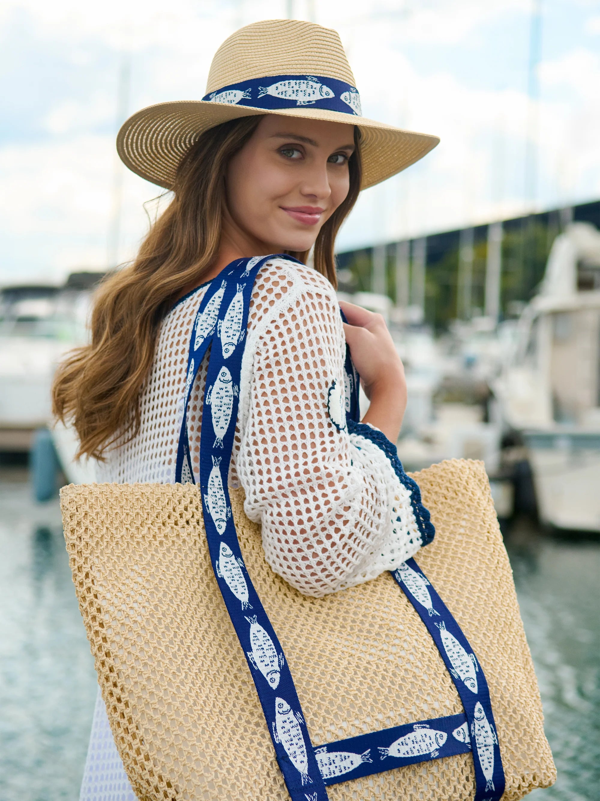 SHIRALEAH - FISHER TOTE AND HAT SET