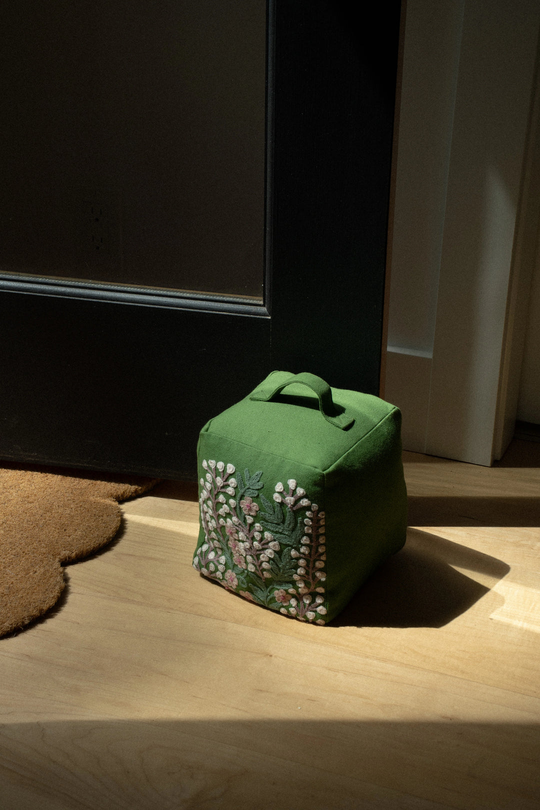 INDABA - EMBROIDERED FLORAL DOORSTOP