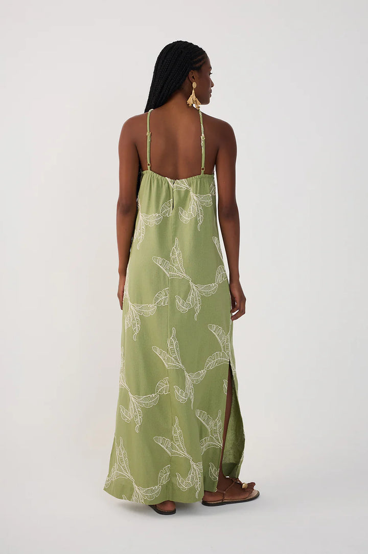 DRESS TO - WOMEN'S NATURE HALTER MAXI DRESS