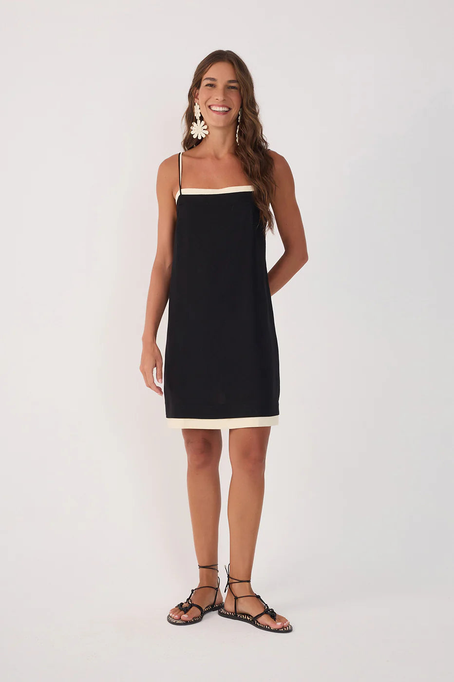 DRESS TO - WOMEN'S CONTRAST LAYERED MINI DRESS