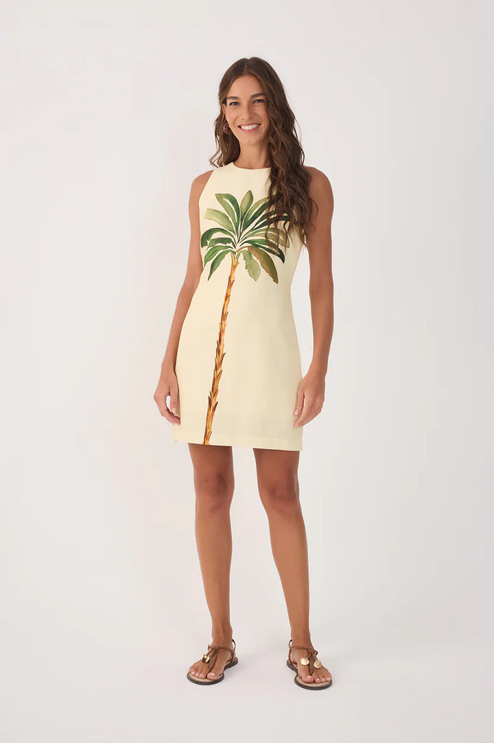 DRESS TO - WOMEN'S TROPICAL PRINT MINI DRESS