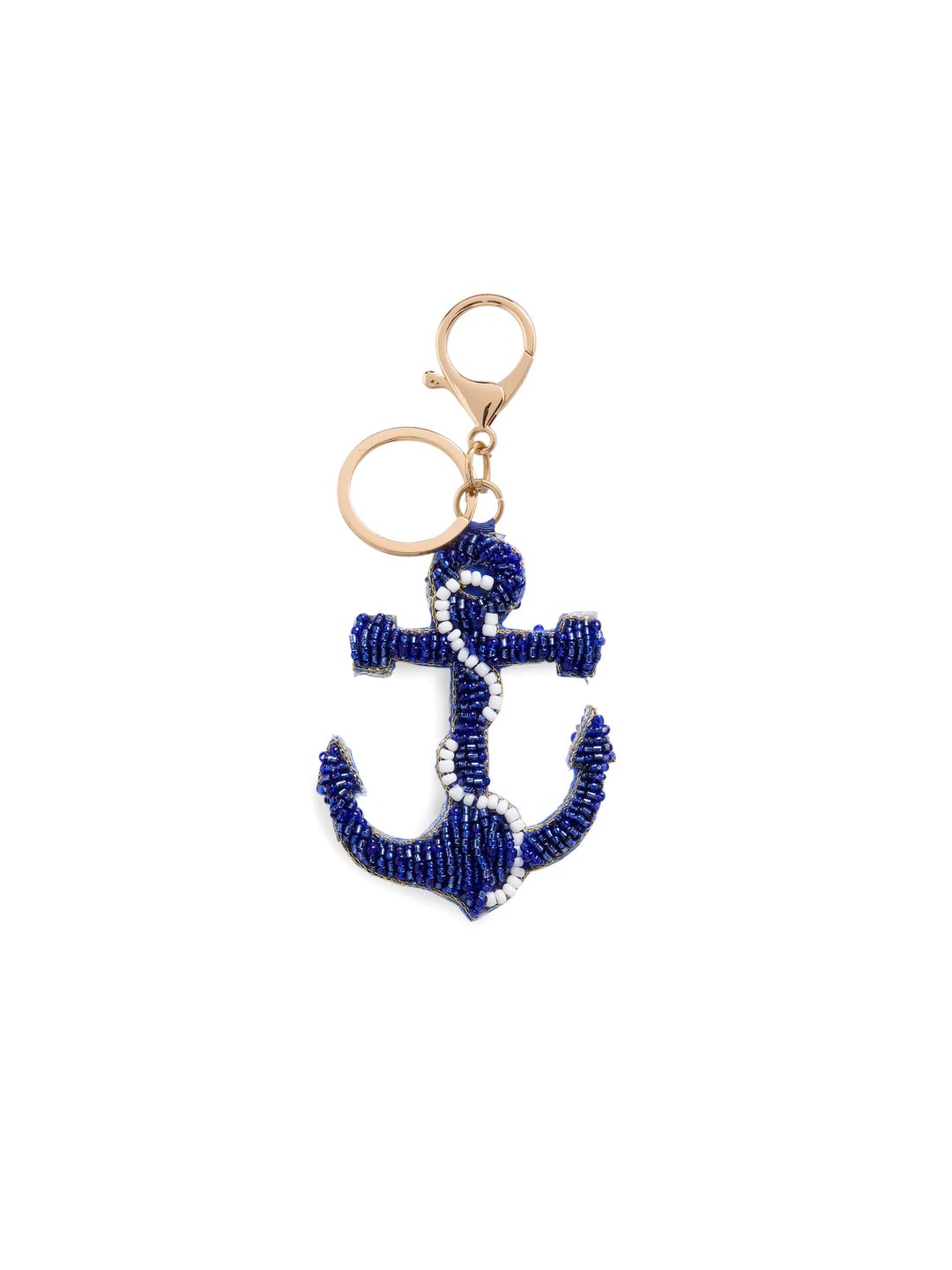SHIRALEAH - ANCHOR BEADED BAG CHARM/KEY RING