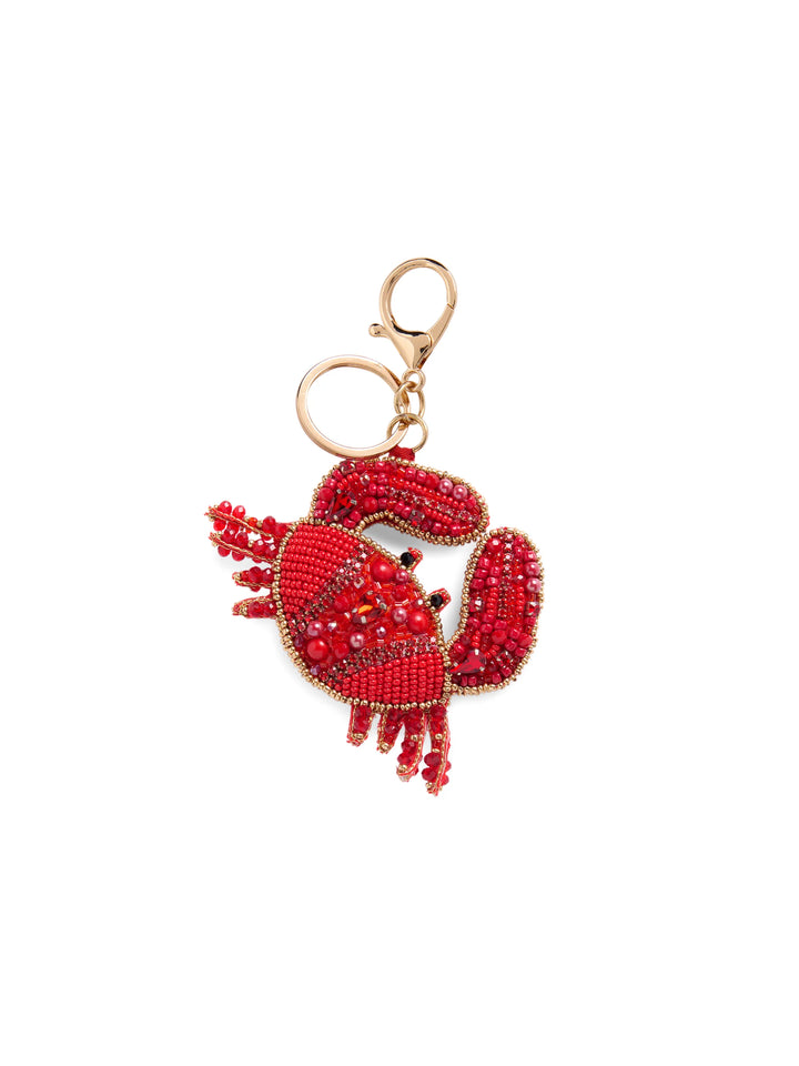 SHIRALEAH - CRAB BEADED BAG CHARM/KEY RING