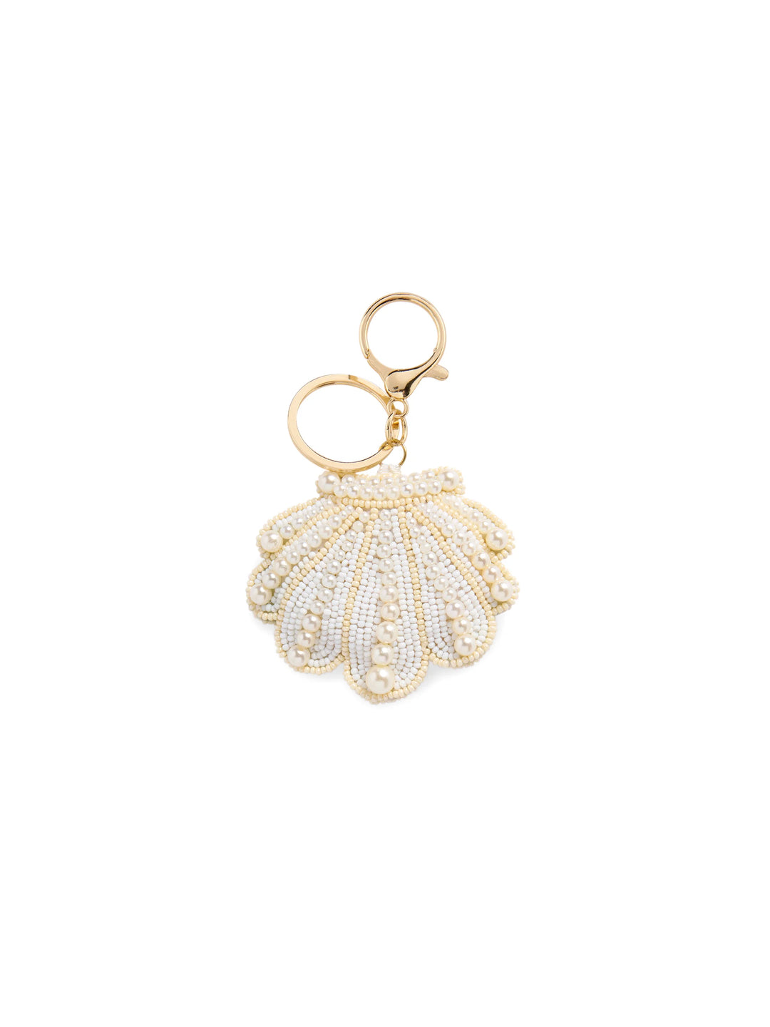 SHIRALEAH - SHELL BEADED BAG CHARM/KEY RING