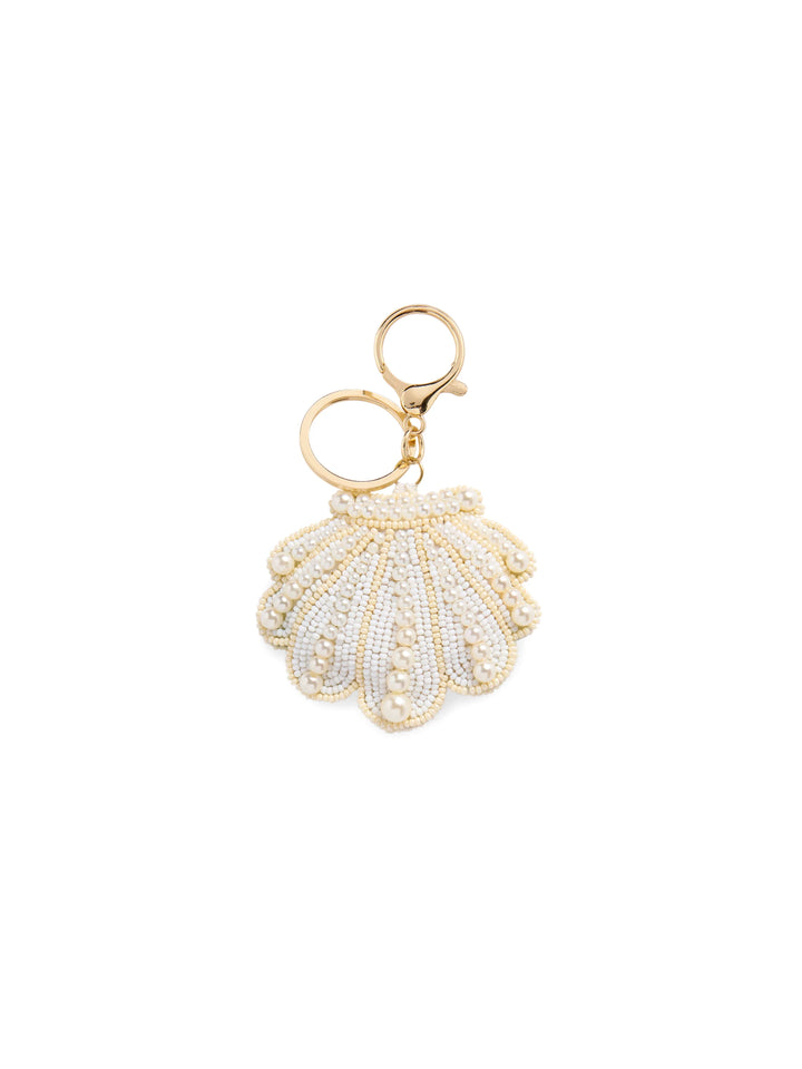 SHIRALEAH - SHELL BEADED BAG CHARM/KEY RING