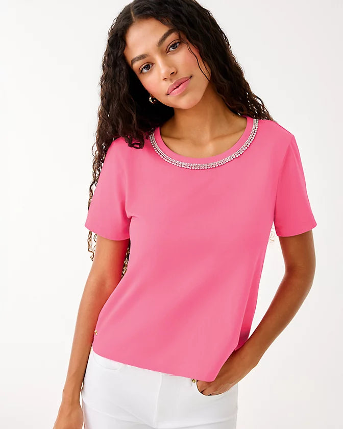 LILLY PULITZER - WOMEN'S CLAIRMONT RHINESTONE TOP