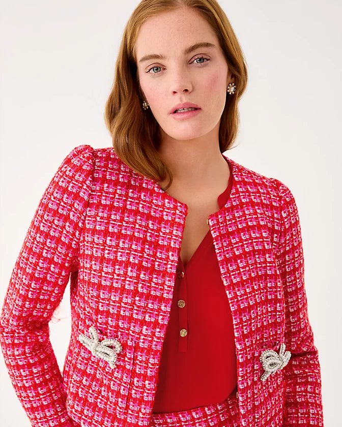 LILLY PULITZER - WOMEN'S KIMIA BOUCLE JACKET