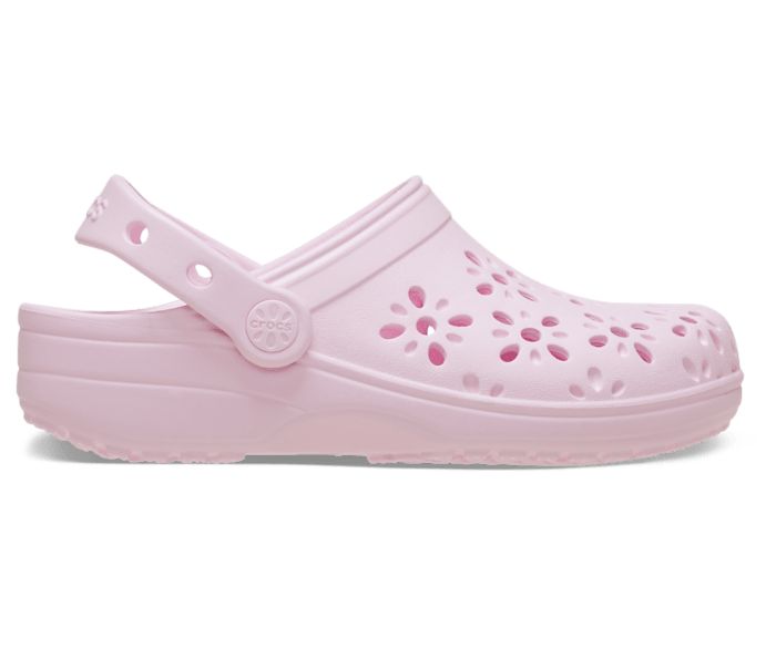 CROCS- KIDS FLORAL CUT-OUT CLOG