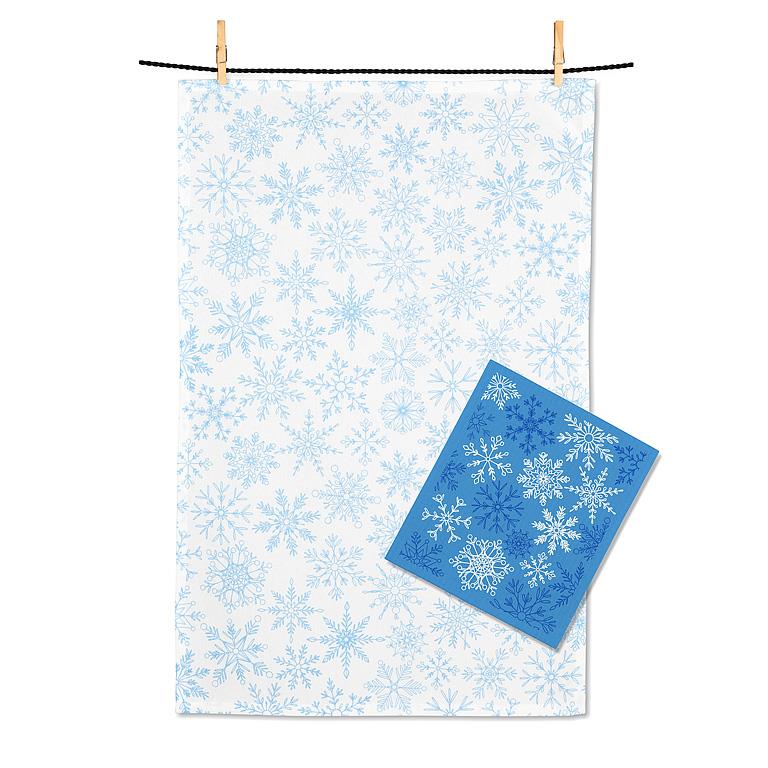 ABBOTT - SNOWFLAKES DISH AND TOWEL SET