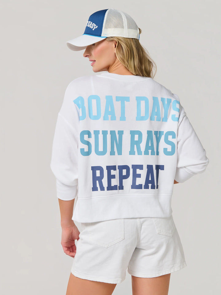 SHIRALEAH - BOAT DAYS, SUNRAYS SWEATER