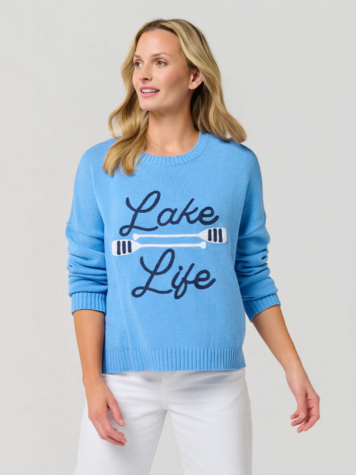 SHIRALEAH - LAKE LIFE RELAXED FIT SWEATER