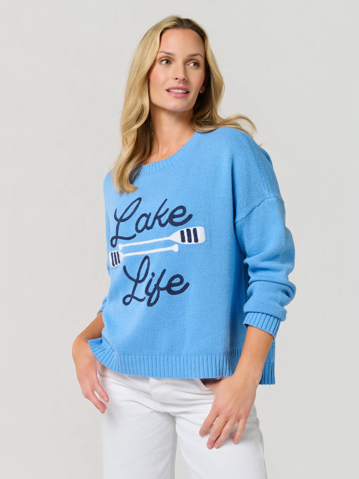 SHIRALEAH - LAKE LIFE RELAXED FIT SWEATER
