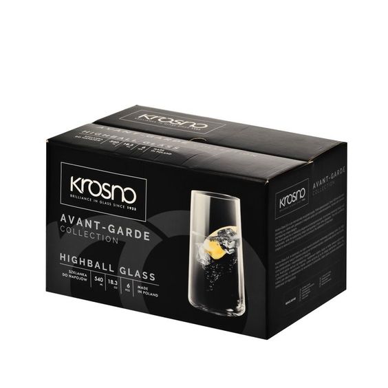 KROSNO- AVANTE-GRANDE HIGH BALL GLASS SET