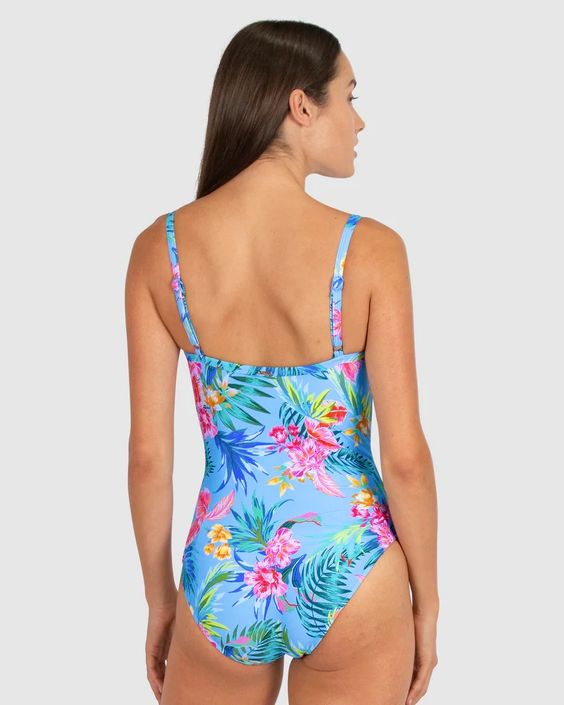 BAKU- WOMEN'S 1PC BERMUDA FLORAL SWIMSUIT