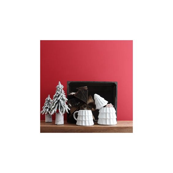 HARMAN- CLASSIC WHITE TREE COOKIE JAR 