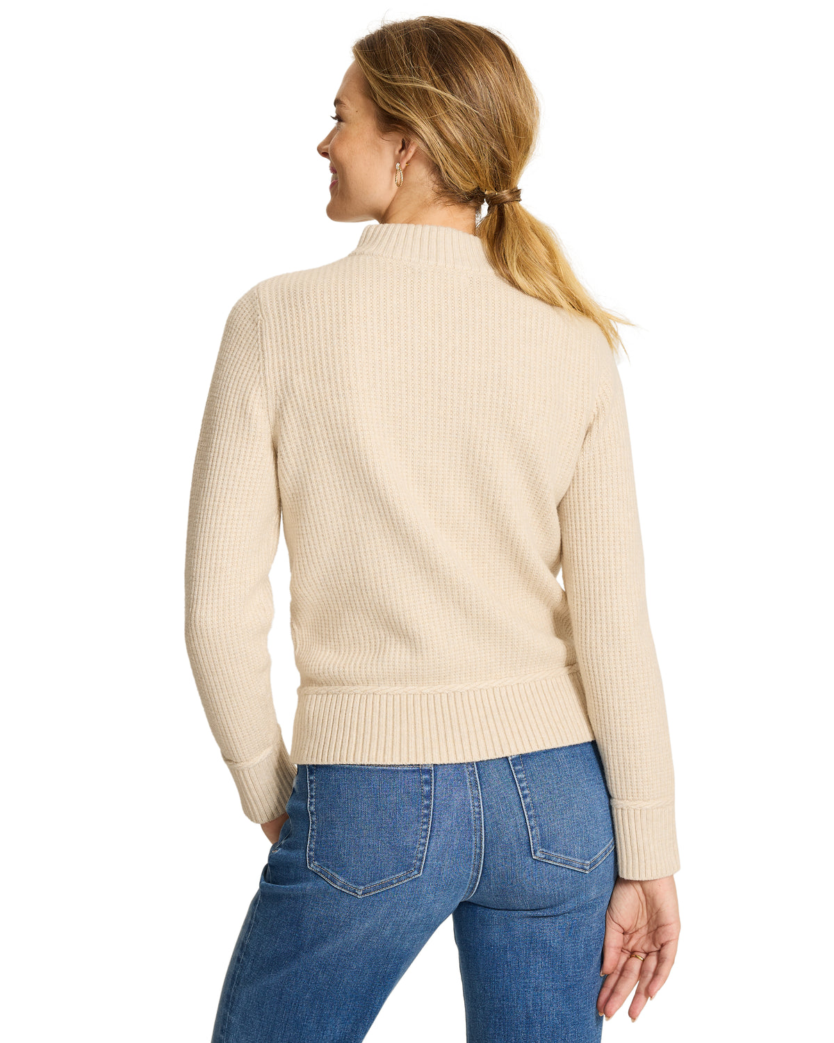 TOMMY BAHAMA - WOMEN'S CLOUD BAY CABLE HALF ZIP
