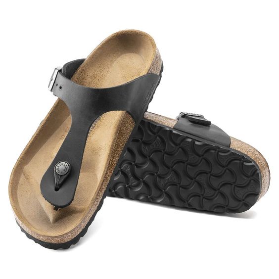 BIRKENSTOCK- WOMEN'S GIZEH OILED LEATHER SANDAL