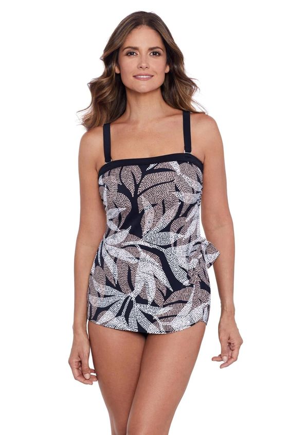 PENBROOKE- WOMEN'S DOT LEAF SWIMSUIT