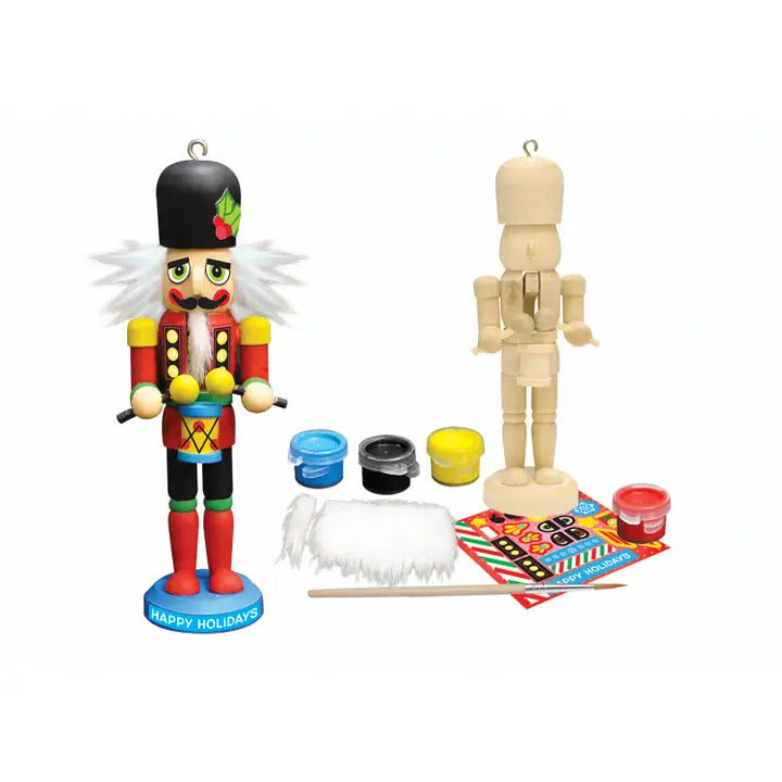 NUTCRACKER DRUMMER ORNAMENT WOOD PAINT KIT